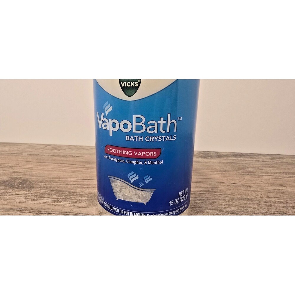 Vicks VapoBath Bath Crystals w/ Eucalyptus, Camphor & Menthol 15oz